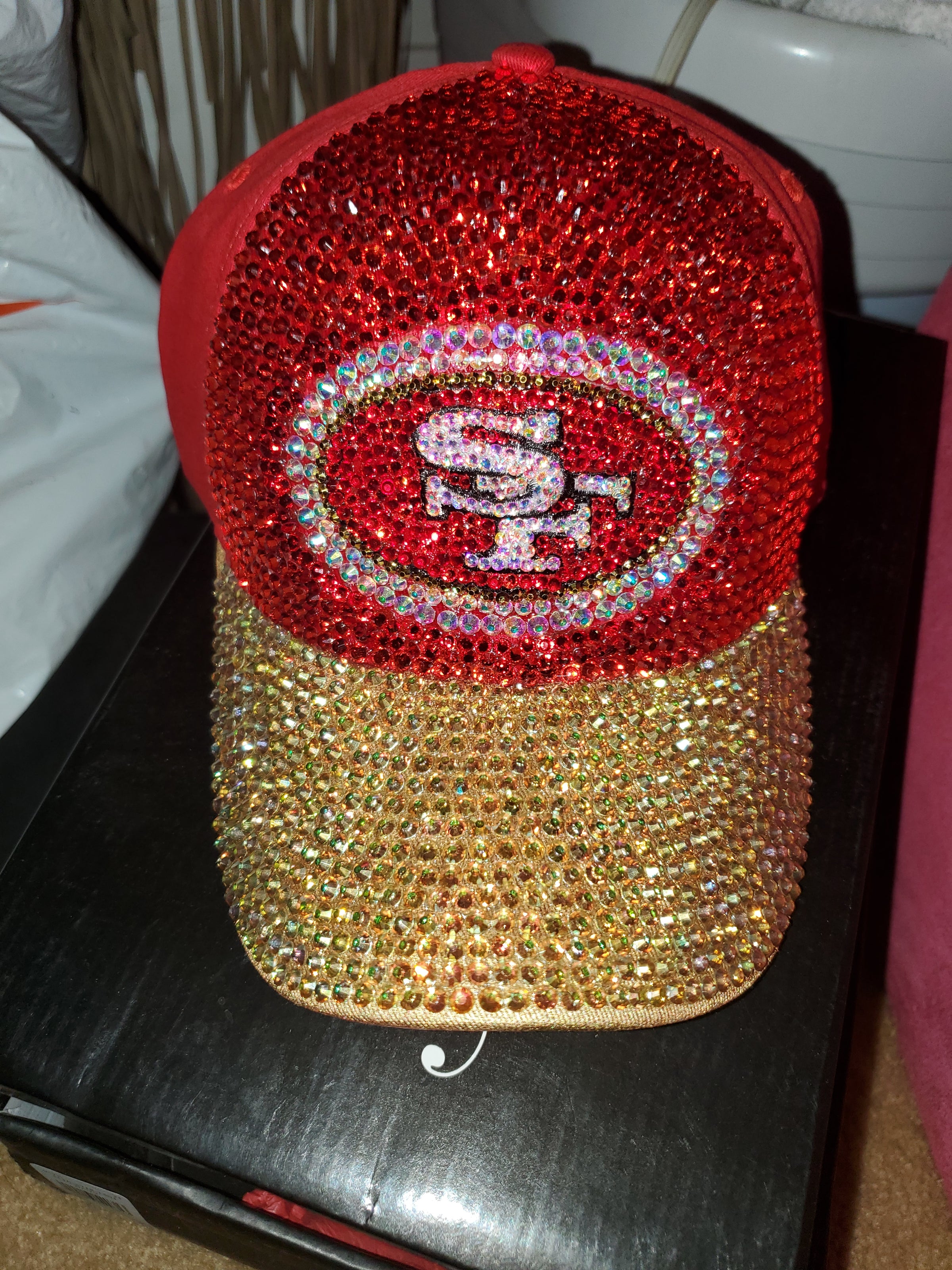 Christmas Bling Hats-Bling Hats-Swarovski Hats SWAROVSKI CHRISTMAS ORNAMENT – SANTA main image 4